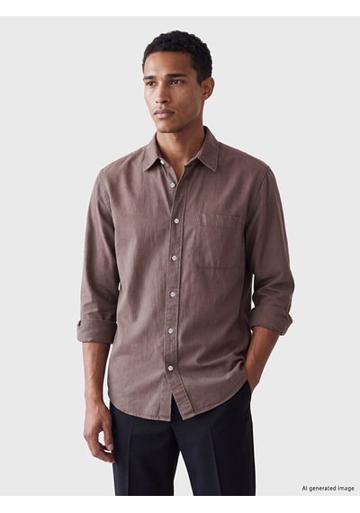 Lcw Vision Mürdüm Regular Fit Gabardin Erkek Gömlek