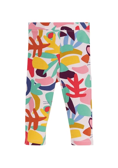 Lovetti Cutouts Foliage Kız Çocuk Desenli Diz Altı Tayt Kapri 8983 Çok Renkli