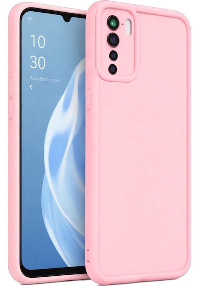 Oppo A91 4g Ve Oppo Reno 3 Ve Oppo F15 Uyumlu Kamera Çıkıntılı Mat Silikon Telefon Kılıfı Pembe Oppo A91 4g Ve Oppo Reno 3 Ve Oppo F15 Uyumlu Kamera Çıkıntılı Mat Silikon Telefon Kılıfı Pembe