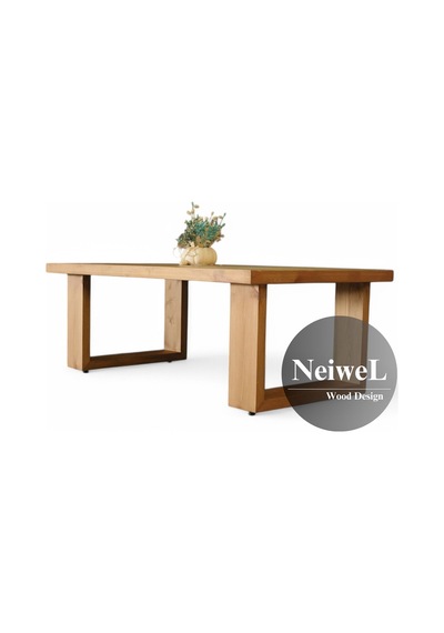 Neiwel Nain Doğal Ahşap Sehpa-70-200 Açık Ceviz Neiwel Nain Doğal Ahşap Sehpa-70-200 Açık Ceviz