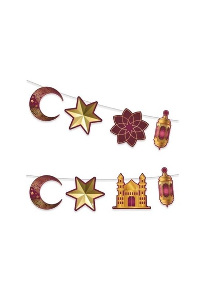 Dekoratif Banner Ramazan Bordo Gold 160cm Diğer