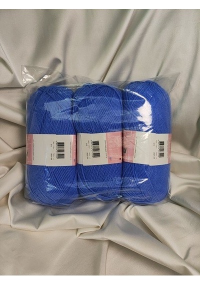 Lux Baby Kot Mavisi El Örgü İpi Art No:3010 - Nm:3.4 - 100gr. 340mt. 3 Adet - Renk: 015