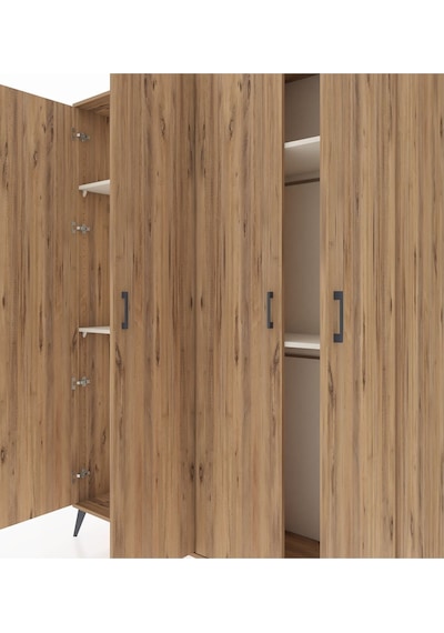 Hyperion Gardrop 4 Raflı 4 Kapaklı 4 Askılı 176x44x221 Çam-çam/aytaşı Çam/aytaşı Hyperion Gardrop 4 Raflı 4 Kapaklı 4 Askılı 176x44x221 Çam-çam/aytaşı Çam/aytaşı
