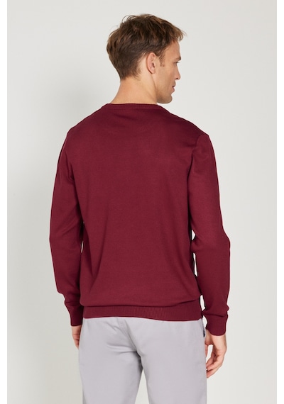 AC&Co / Altınyıldız Classics Erkek Bordo Standart Fit Normal Kesim Bisiklet Yaka Triko Kazak Bordo AC&Co / Altınyıldız Classics Erkek Bordo Standart Fit Normal Kesim Bisiklet Yaka Triko Kazak Bordo