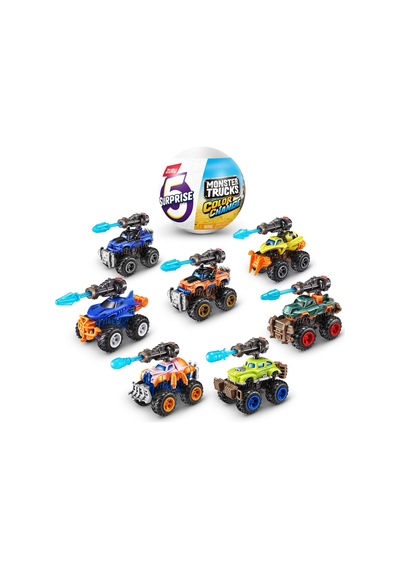 Mini Brands Monster Trucks Color Change S3 Sürpriz Paket Çok Renkli