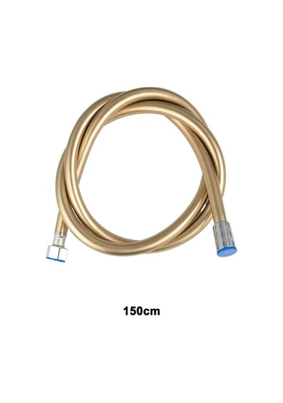 Duş Hortumu Tüm Duş Setleri İle Uyumlu 1,5 Metre Gold Altın Paslanmaz Kopmaz Kaliteli Pvc Hortum Alt Diğer