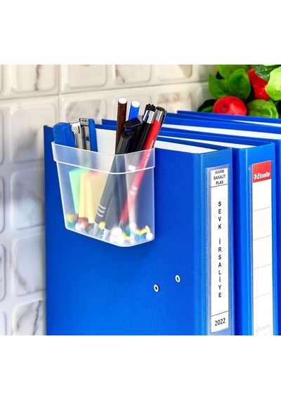 12 Adet Easybox, Çok Amaçlı Mini Asılabilir Kutu, Organizer, Mutfak, Banyo, Ofis, Araç Organizeri - 9024776188916 Beyaz - Şeffaf