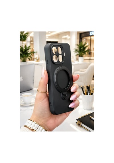 Mi 17t Pro İle Uyumlu 360 Derece Dönebilen Kalın Metal Magsafe Halka Stantlı İçi Kadife Korumalı Ultra Lüx Premium Silikon Kılıf Siyah Mi 17t Pro İle Uyumlu 360 Derece Dönebilen Kalın Metal Magsafe Halka Stantlı İçi Kadife Korumalı Ultra Lüx Premium Silikon Kılıf Siyah