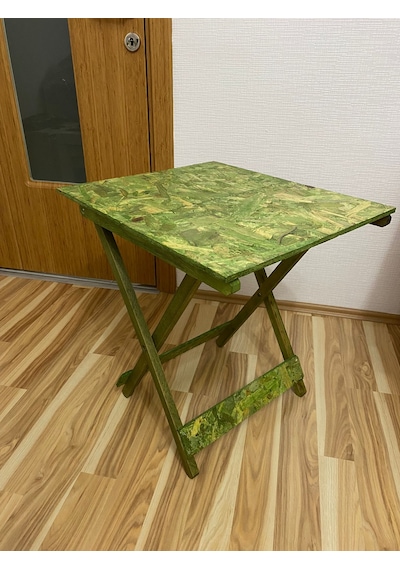 APAK AHŞAP osb yüzeyli katlanır masa doğa yeşili 60cm 50 cm Yeşil