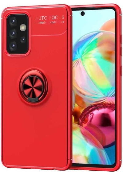 Samsung Uyumlu Galaxy A72 Kılıf Zore Ravel Silikon Kapak Kırmızı