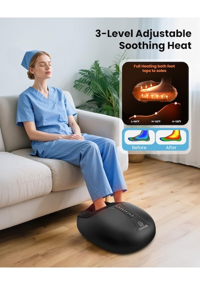 Comfıer Isı Fonksiyonlu Shiatsu Ayak Masajı, Yoğurma Ve Basınç Masajı İle Elektrikli Ayak Masajı, 3 Yoğunluk Seviyesi, Ev Ofis, Ab 46'ya Kadar, Kadınlar Ve Erkekler İçin Hediye Comfıer Isı Fonksiyonlu Shiatsu Ayak Masajı, Yoğurma Ve Basınç Masajı İle Elektrikli Ayak Masajı, 3 Yoğunluk Seviyesi, Ev Ofis, Ab 46'ya Kadar, Kadınlar Ve Erkekler İçin Hediye