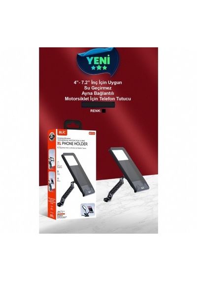 Motor Ve Bisiklet Telefon Tutacağı Ayna Bağlantılı