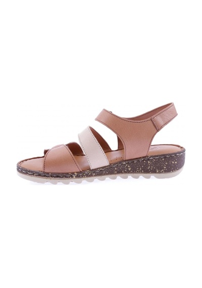 Dgn 320-23y Kadin Sirali Bantli Cirtli Sandalet 320-2132-R4273 Taba