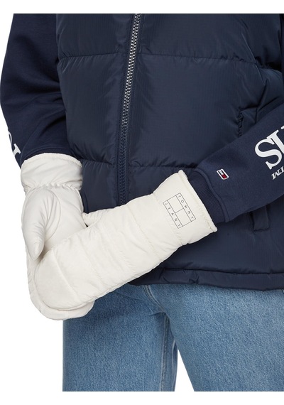 Tommy Hilfiger Tjw Herıtage Puffer Kadın Beyaz Eldiven