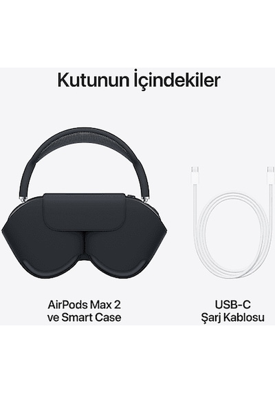 Apple MHWK4TU/A Airpods Max 2 Bluetooth 5.0 Kulak Üstü Kulaklık