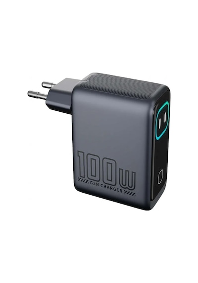 Gan Power Gn-03 100w 3 Portlu Gan Hızlı Şarj Cihazı + 60w Hızlı Şarj Kablosu Hediyeli - Tft Akıllı Renkli Ekran, Bot İfadesi Animasyonlu Adaptör .