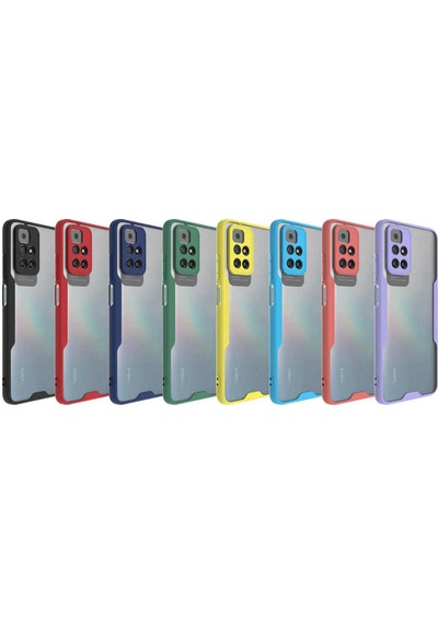 Xiaomi Redmi 10 Kapak Colorful Kamera Korumalı Silikon Kılıf
