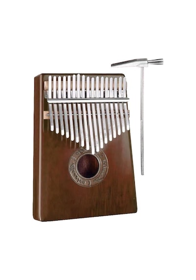 Midex Klx-553 Kalimba 1. Sınıf Maun Ağacı Mineral Çelik Paslanmaz 17 Tuş Tam Set