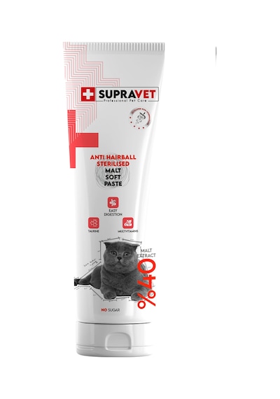Supravet Kısırlaştırılmış Kediler İçin Multivitamin Malt Macun 100 G