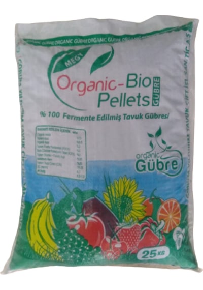 Organic-Bio Femante Edilmiş Tavuk Gübresi 25 KG