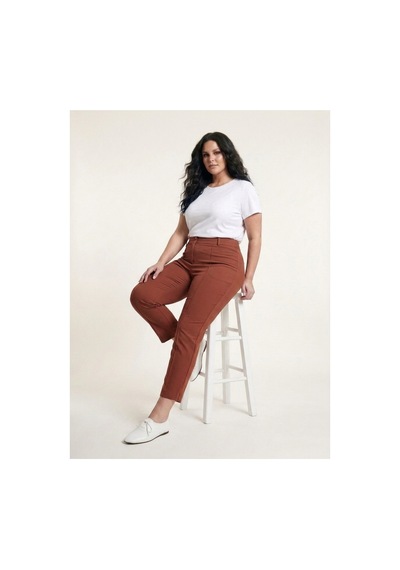 Hanezza Bilek Boy Dikişli Pantolon Tarçın - 5553126 Tarçın