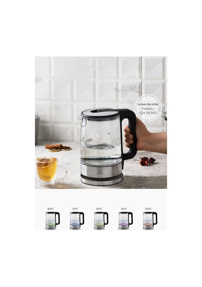 Karaca Cam 2205 Sıcaklık Ayarlı Su Isıtıcı 2200 W Kettle