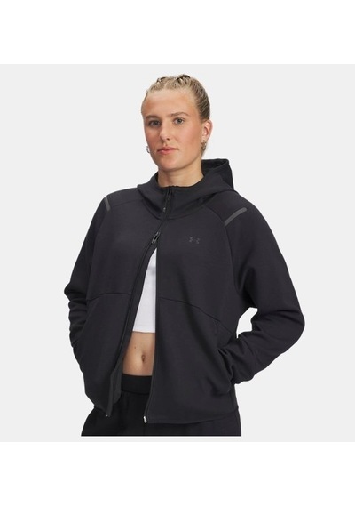 Under Armour Unstoppable Fleece Fz Kadın Fermuarlı Sweatshirt 1379842-001 Siyah