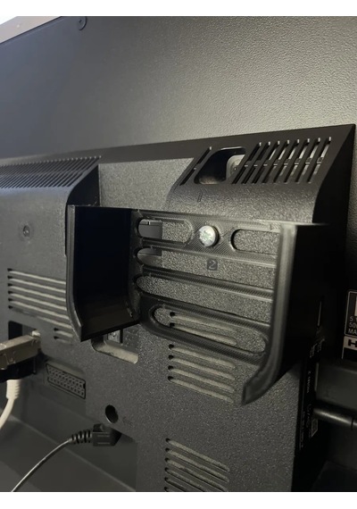 Bezos 3d Baskı Set Üstü Medya Kutusu Vesa Braketi Tv Arkası Montaj Aparatı Destek Gerektirmeyen Siyah Rengaren