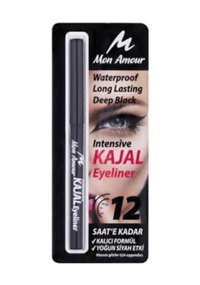 Mon Amour Kajal Eyeliner, Waterproof, Deep Black, 12 Saat Kalıcı Belirtilmemiş