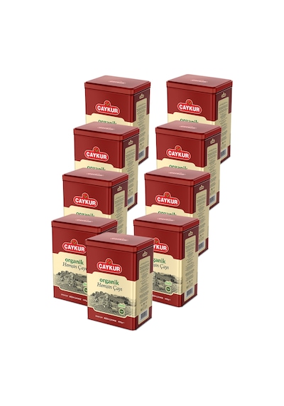 Organik Hemşin Çayı Teneke Kutu 400 Gr. Dokuzlu Paket