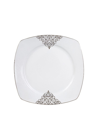 Emsan Yeni Yasemin Platin Hs Bone 60 Parça Yemek Takımı Beyaz
