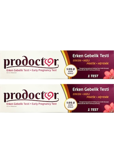 Prodoctor Pratik Erken Gebelik Testi 1 Test x 2 Paket