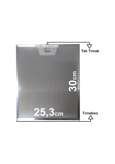 Ankastre Davlumbaz Aspiratör Adp 61420 B 60 Cm Duvar Tipi Alüminyum Metal Tel Yağ Süzgeç Filtre