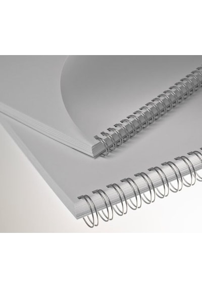 Office Force 1/4'' Gümüş 3:1'' (Inç) A4 34 Loop Kutu Tel Spiral 1