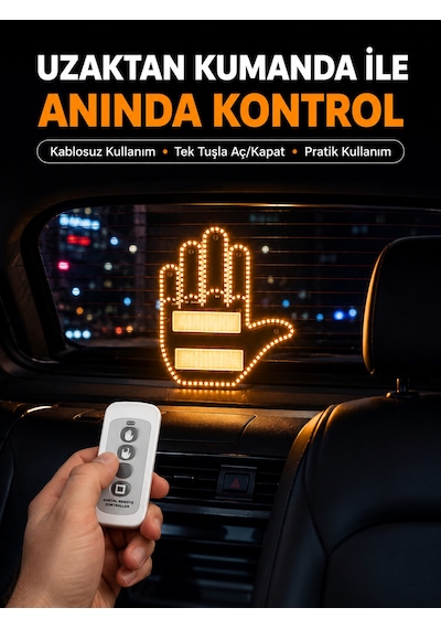 Naylon Bantlı Kolay Montajlı Araç Jest Işığı 1