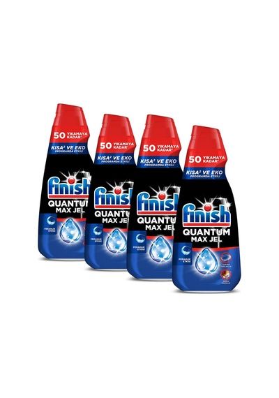 Finish Quantum Max Bulaşık Makinesi Deterjanı Jel 900ml 4'lü