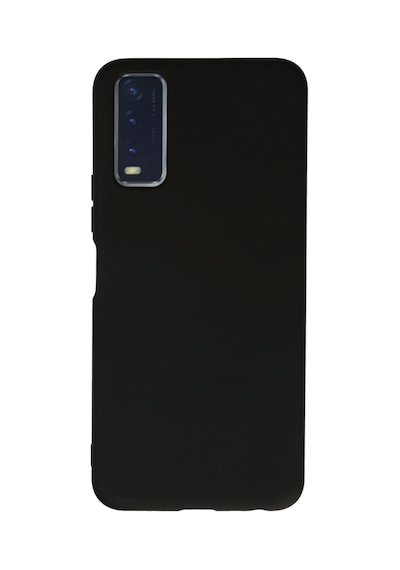 Vivo Y20 Kılıf Kamera Korumalı Silikon Rubber Arka Kapak Siyah