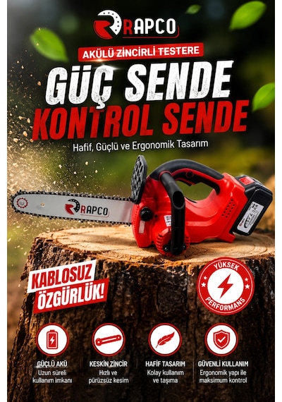Rapco Bsdj-12 36v 4ah Akülü Budama Testeresi
