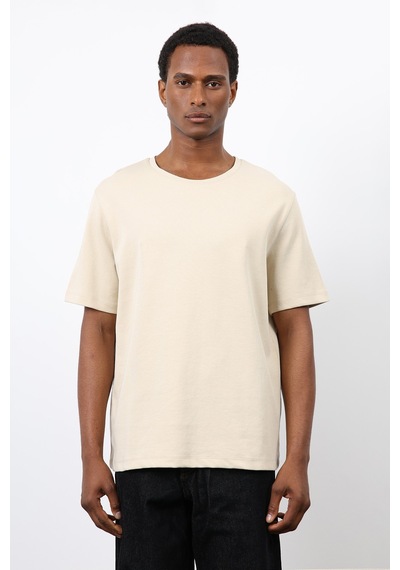 Antioch Regular Fit Basic Erkek T-shirt Taş
