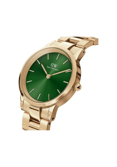 Daniel Wellington Kol Saati - Altın Renkli Metal Kordon Ve Yeşil Kadranlı Lüks Kol Saati