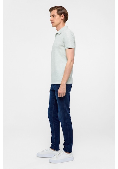 Süvari Haki Regular Armürlü Polo Yaka Tişört-38592 Haki