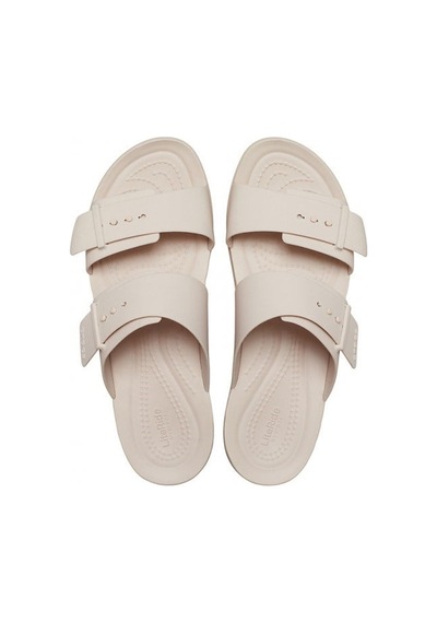 Crocs Brooklyn Buckle Low Low Kadın Terlik-33040 Pudra