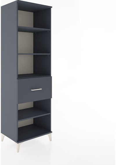 Hyperion Dolap 4 Raflı Tek Çekmeceli 60x44x195 Antrasit-antrasit Antrasit