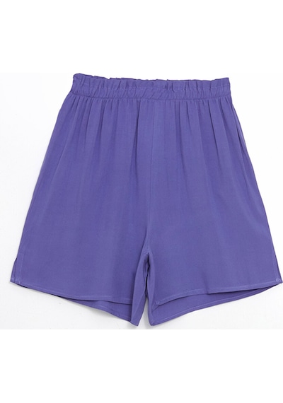 Lcw Eco Lila Beli Lastikli Kadın Şort