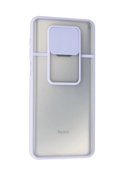 Newface - 623 - Xiaomi Redmi Note 9 Pro Kılıf Palm Buzlu Kamera Sürgülü Silikon - Csmo-tex - - Lila