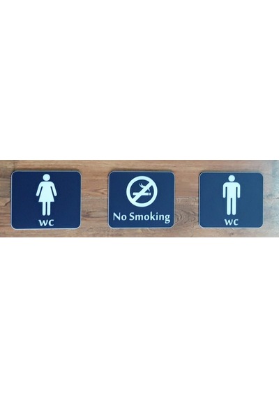 Şık Tasarımlı Yönlendirme Tabelası - No Smoking Levhası