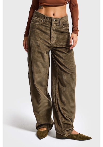 Itsbasic Kadın Haki Renk Cindy 26w5-82 Skater Fit Bol Kesim Kalın Fitilli Velvet Kadife Kumaş Pantolon Itsbasic Kadın Haki Renk Cindy 26w5-82 Skater Fit Bol Kesim Kalın Fitilli Velvet Kadife Kumaş Pantolon