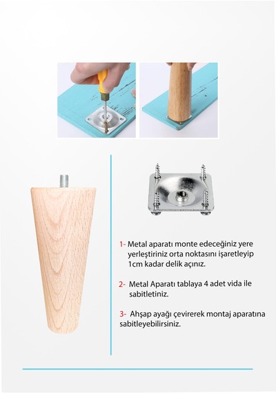 Ahşap Sehpa Ayağı