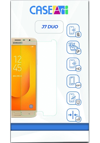 Samsung J7 Duo ile Uyumlu Temperli Kırılmaz Cam Ekran Koruyucu