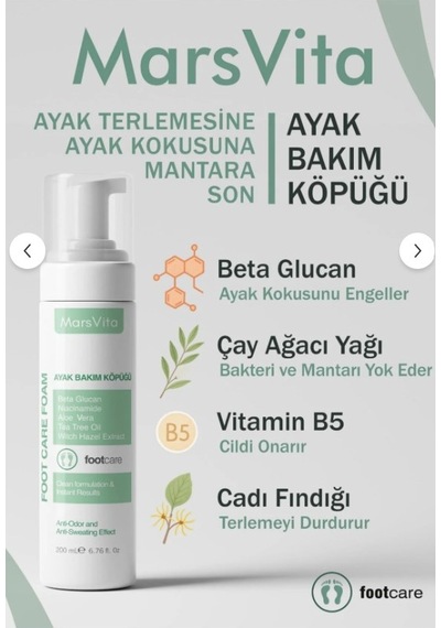Marsvita Ayak Bakım Köpüğü 200 Ml